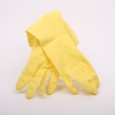 Huishoudhandschoenen rubber geel S